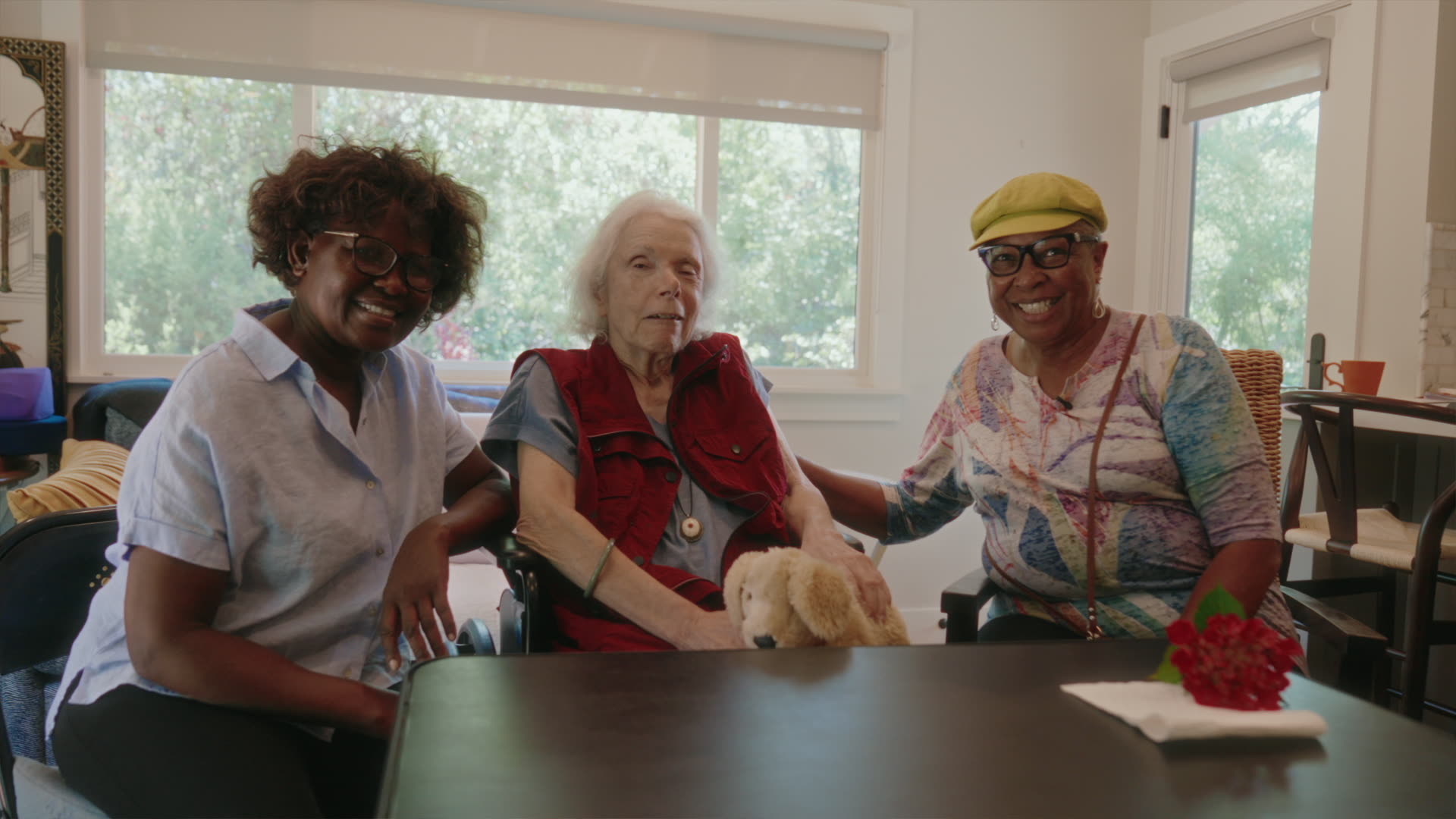 At Home Caregivers caregivers with a client at home